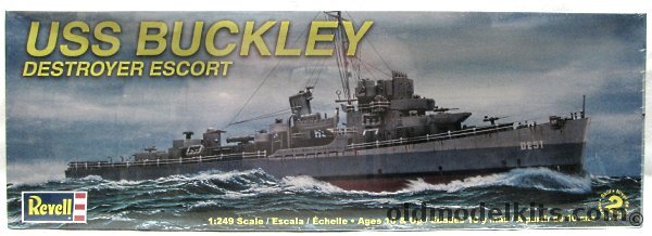 Revell 1/249 USS Buckley DE51 Destroyer Escort, 85-3013 plastic model kit